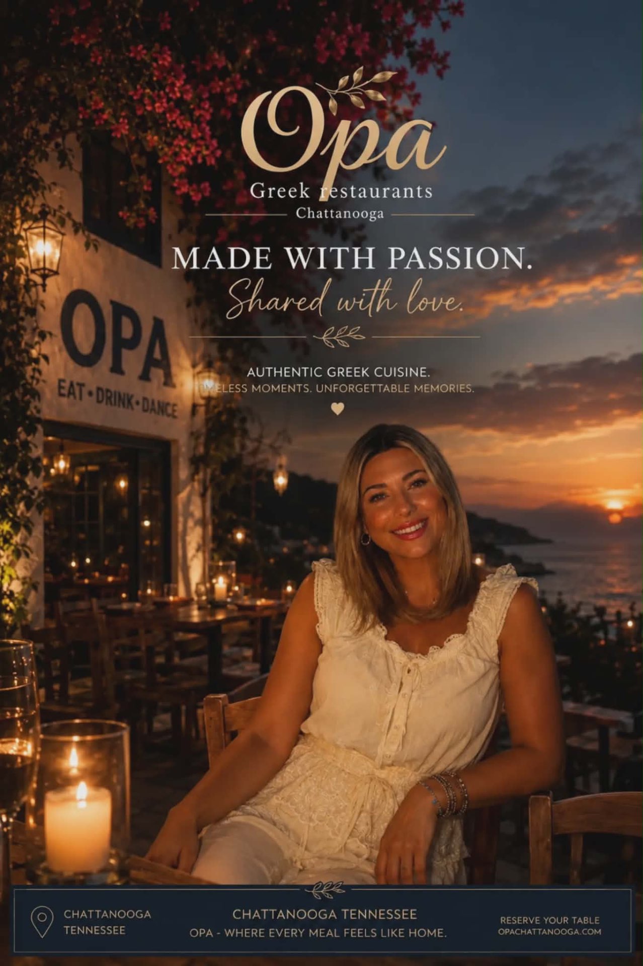Opa Greek Restaurants Chattanooga — Made with passion, shared with love